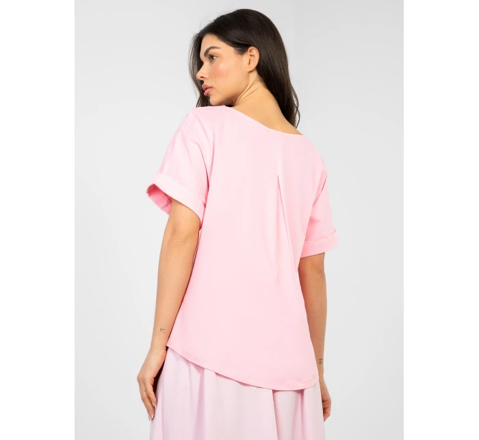 Bluzka RV BZ model 22011451 jasny różowy - FPrice Bluzka RV BZ model 22011451 jasny różowy - FPrice