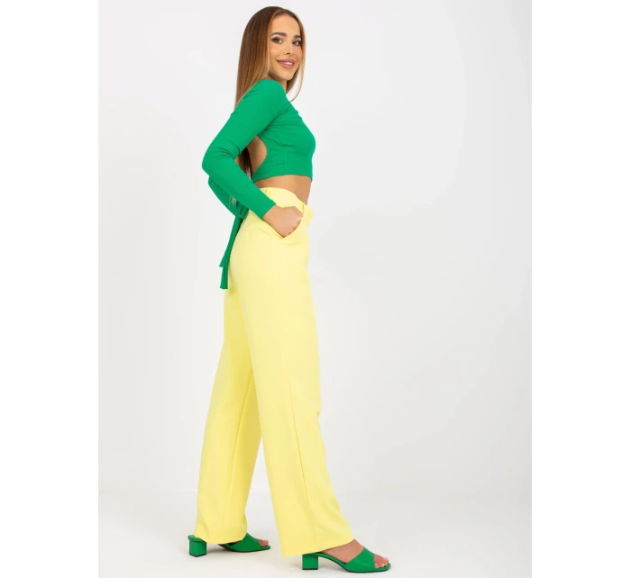 Kalhoty TO SP model 17459827 jasně žlutá - FPrice Kalhoty TO SP model 17459827 jasně žlutá - FPrice