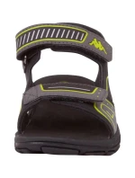 Detské sandále Paxos K 260864K 1133 Čierna so zelenou - Kappa