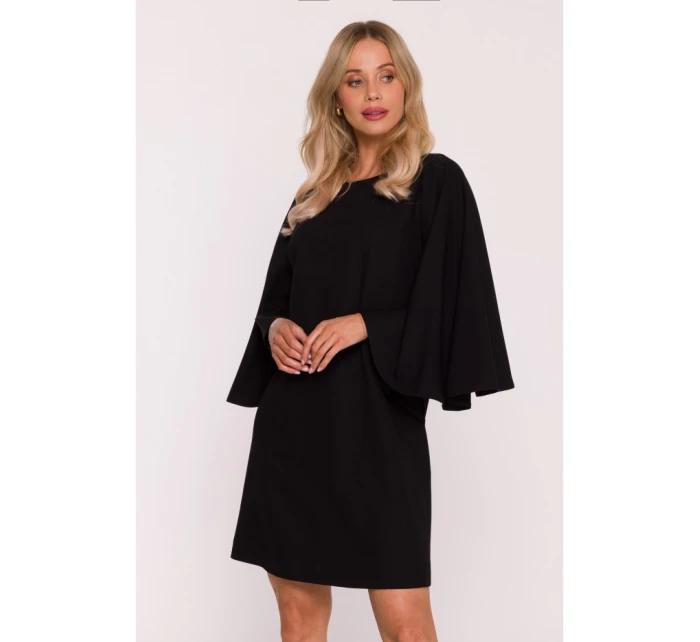 Dámské mini šaty model 21808581 Černá - STYLOVE Dámské mini šaty model 21808581 Černá - STYLOVE