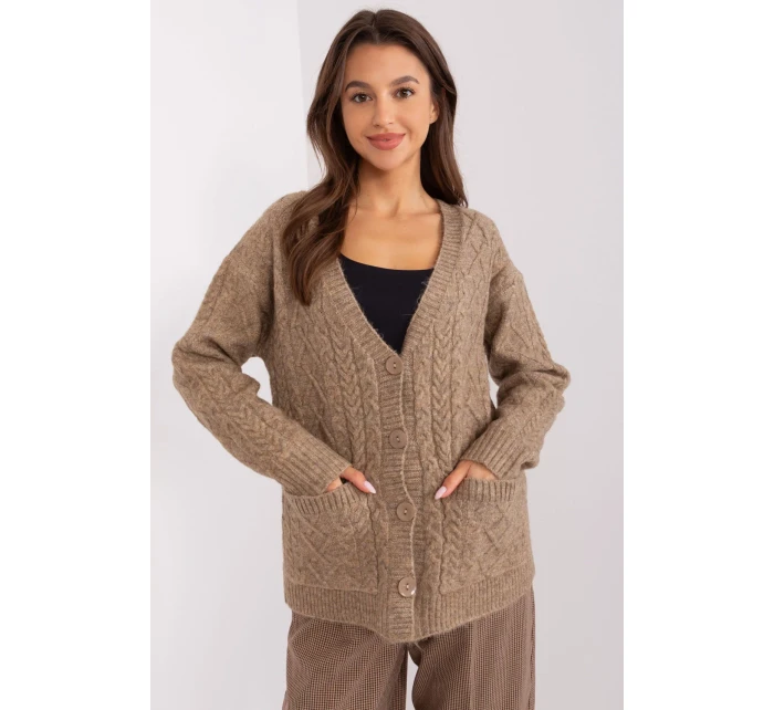 Sveter na zapínanie model 186752 AT