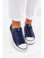 Dámské Nízké Tenisky Big Star model 21705176 Tmavě Modré - Big Star Shoes Dámské Nízké Tenisky Big Star model 21705176 Tmavě Modré - Big Star Shoes