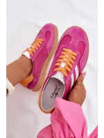 Kožené Dámské Tenisky model 22013924 Fuchsiová - S.Barski