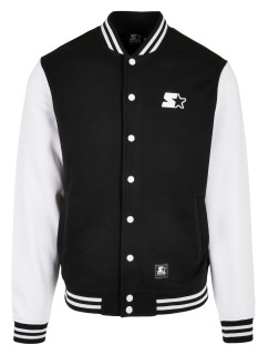 Starter College Fleece Jacket čierno/biela