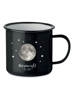 Personalizovaný retro plecháček s měsíční fází