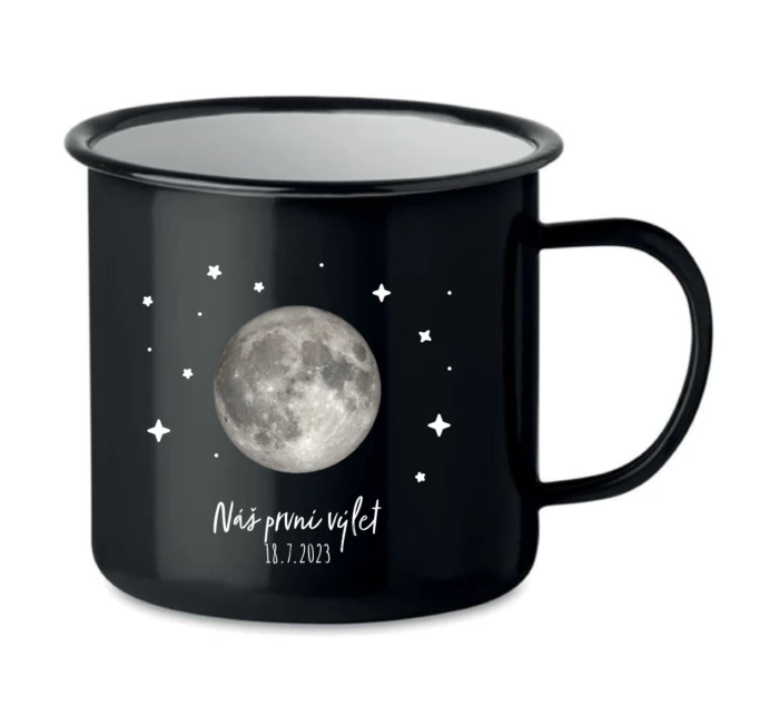 Personalizovaný retro plecháček s měsíční fází Personalizovaný retro plecháček s měsíční fází