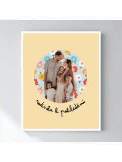 Personalizovaný magický fotoobraz v rámu - 40x50 - výřez fotky na podkladu 