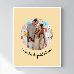 Personalizovaný magický fotoobraz v rámu - 40x50 - výřez fotky na podkladu 