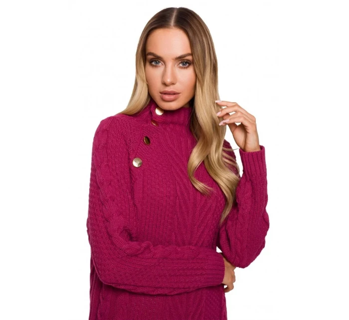 Dámske svetrové šaty s vysokým golierom M635 - Moe Dámske svetrové šaty s vysokým golierom M635 - Moe