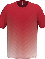 Kariban ProAct PA 4047 Unisexové športové tričko s farebným prechodom 20.4047 sporty red