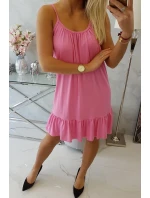 Šaty s model 18746967 páskem růžové - K-Fashion Šaty s model 18746967 páskem růžové - K-Fashion