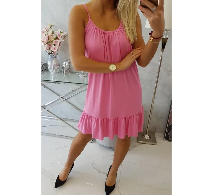 Šaty s model 18746967 páskem růžové - K-Fashion Šaty s model 18746967 páskem růžové - K-Fashion