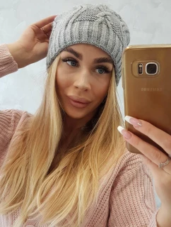 Fleecová čiapka Sylwia K244 svetlo šedá