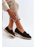 Černé Dámské Semišové Mokasíny Na Ploché Podrážce model 21652477 - Zazoo