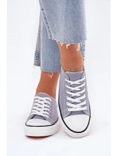 Damskie Klasyczne Trampki Niebieskie Omerta