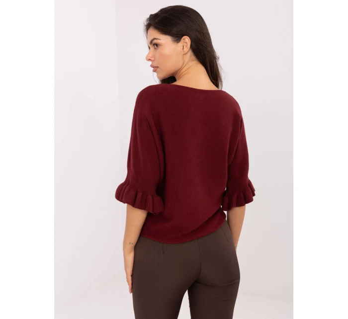 Sweter IT SW model 21302469 bordowy - FPrice