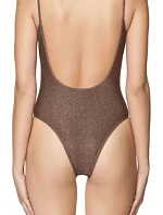 Jednodielne plavky A03986 - 0HFAI hnedá-zlatá - Diesel