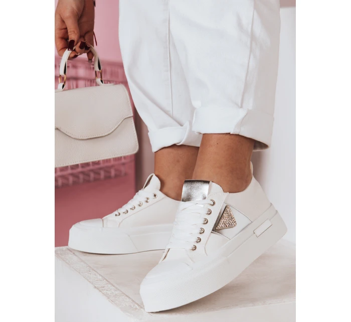 Dámske tenisky na platforme TRENDIS white FashionStreet ZY0703 Dámske tenisky na platforme TRENDIS white FashionStreet ZY0703