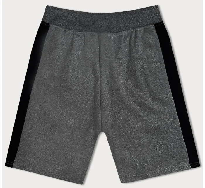 Tmavosivé pánske športové kraťasy (8K281-5)