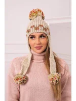 Dámská klapka na uši Nadia model 18751627 béžová - K-Fashion Dámská klapka na uši Nadia model 18751627 béžová - K-Fashion