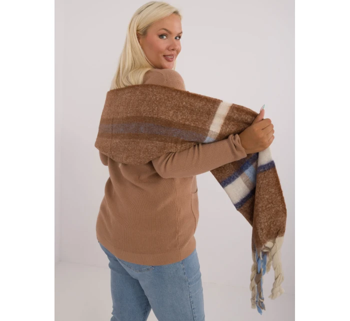 Szalik AT SZ model 20473736 brązowy - FPrice Szalik AT SZ model 20473736 brązowy - FPrice