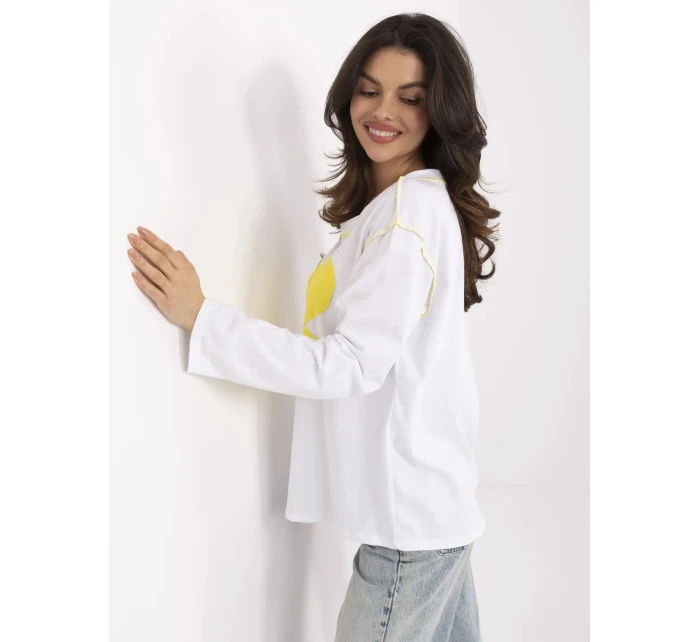 Blúzka MI BZ M6169.03 bielo žltá
