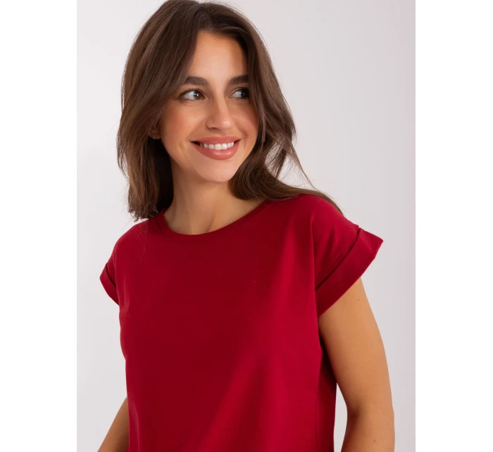 T shirt RV TS model 21863378 bordowy - FPrice