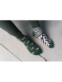 Ponožky Zebra 079-A059 Zelená - Viac