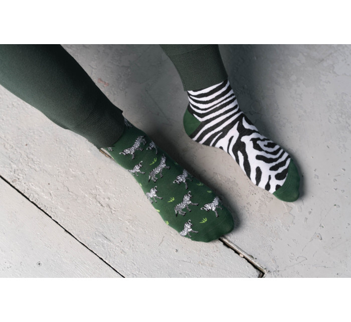 Ponožky Zebra 079-A059 Zelená - Viac