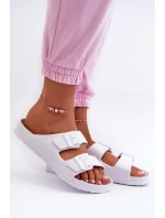 Dámske penové papuče s prackami biele Luciene