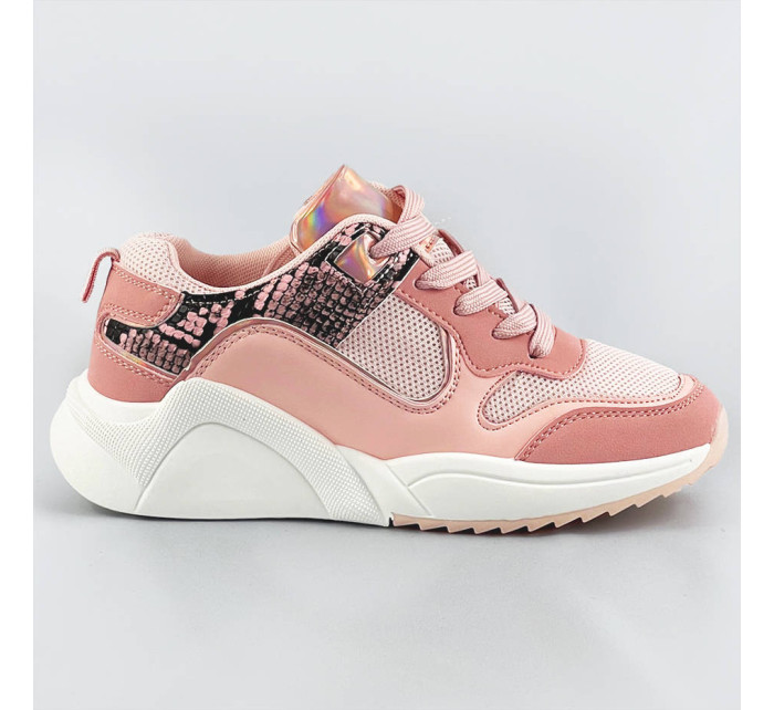 Růžové dámské sportovní boty model 17177662