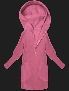 bunda s kapucí, špinavě růžová model 22395550 - MADE IN ITALY