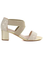 Dámské zlaté sandály se Jezzi model 22081695 - Hikvision