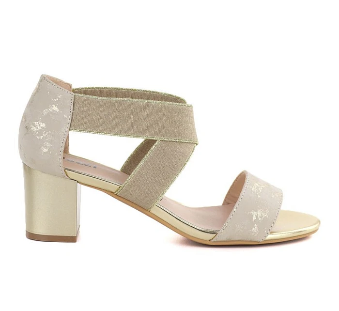 Dámské zlaté sandály se Jezzi model 22081695 - Hikvision