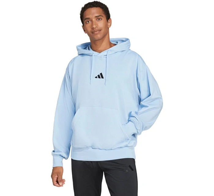 Pánska mikina adidas Essentials Feelcozy Hoodie blue IN6064 pánske oblečenie