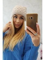 Fleecová čepice model 18750819 béžová - K-Fashion