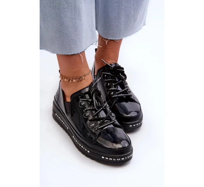 Dámské polobotky / Černá model 21165775 - S.Barski Dámské polobotky / Černá model 21165775 - S.Barski