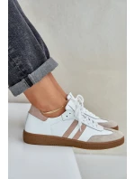 Dámske kožené čižmy N1068 white and beige - Zazoo