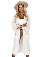 Sveter s vreckami 627-1 béžový - Numoco Sveter s vreckami 627-1 béžový - Numoco