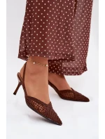 Sandále na podpätku model 224494 Vykročte štýlovo