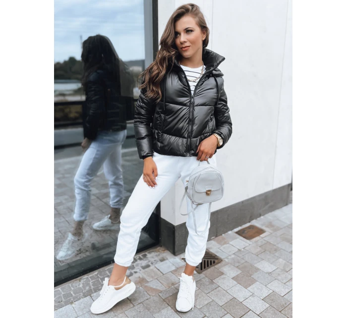 Dámska prešívaná bunda LOLAROSE black FashionStreet TY3684