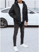 Pánska prechodná bunda čierna FashionStreet TX5031
