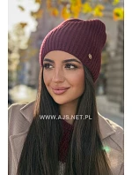 Czapka model 22585237 damska - OFF PINK Czapka model 22585237 damska - OFF PINK
