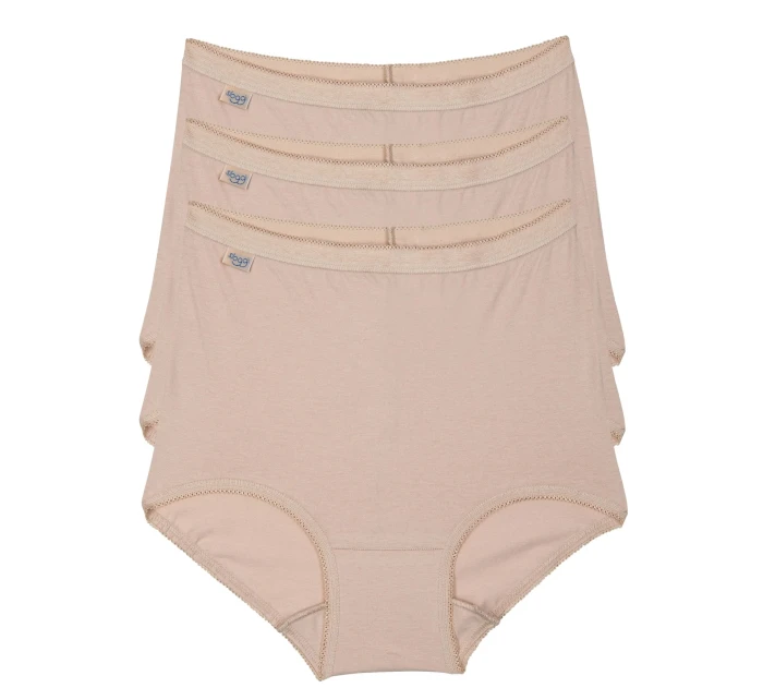 Dámske nohavičky Basic Maxi Beige 3 Pack - Sloggi Dámske nohavičky Basic Maxi Beige 3 Pack - Sloggi