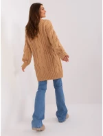 Sweter AT SW  camelowy model 18884816 - FPrice