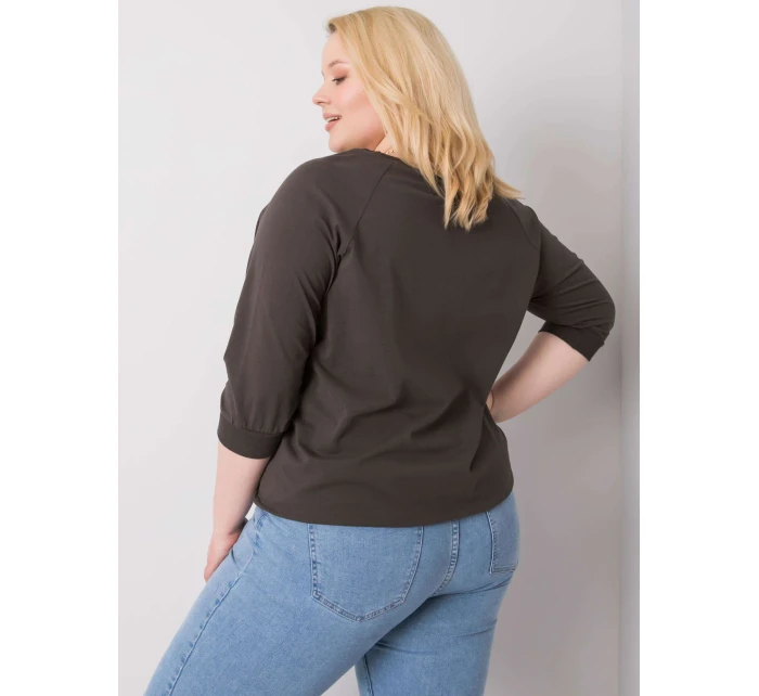 Blúzka RV BZ 6391.48 tmavá khaki