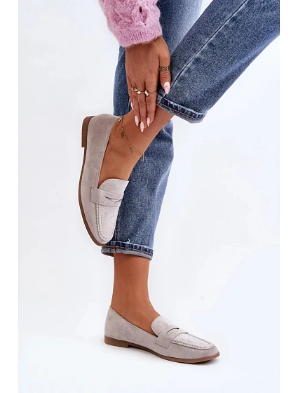 Dámské mokasíny /  Světle šedá Super model 19779991 - Inello