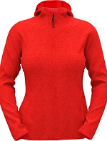 Stedman Lux Knit Fleece Jacket Women Dámska pletená fleecová bunda s kapucňou 05.5560 šarlátovo červená melírovaná