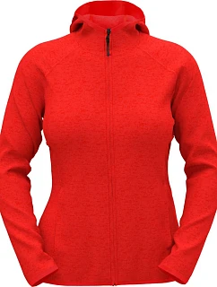 Stedman Lux Knit Fleece Jacket Women Dámska pletená fleecová bunda s kapucňou 05.5560 šarlátovo červená melírovaná