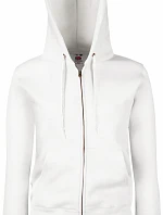 Fruit of the Loom Premium Lady-Fit Hooded Jacket Dámska mikina s kapucňou 16.2118 biela